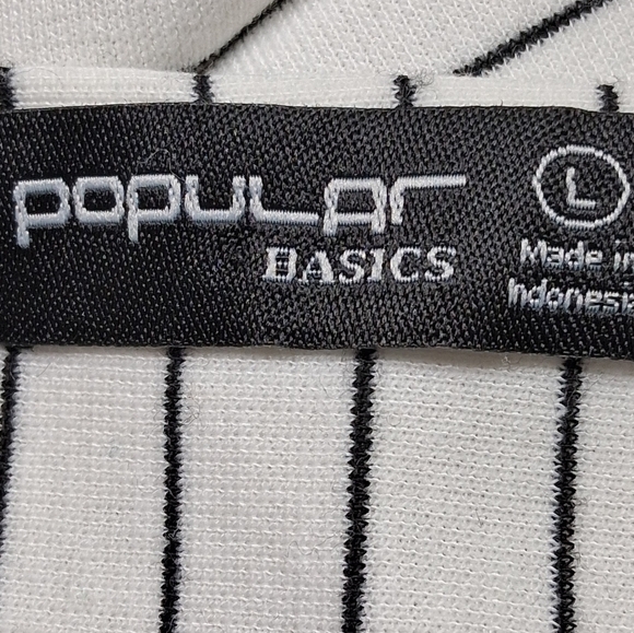 Fun Summer White Dress With Black Stripes & A Criss Cross Bodice   Size L - Picture 14 of 14